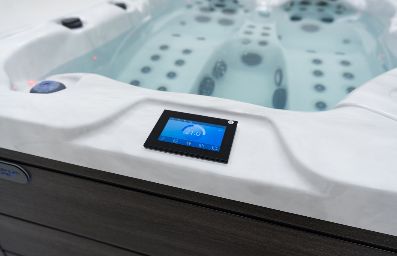 Spa Platinum Topaz — Jacuzzi compact 3 places, 64 jets, gamme Premium