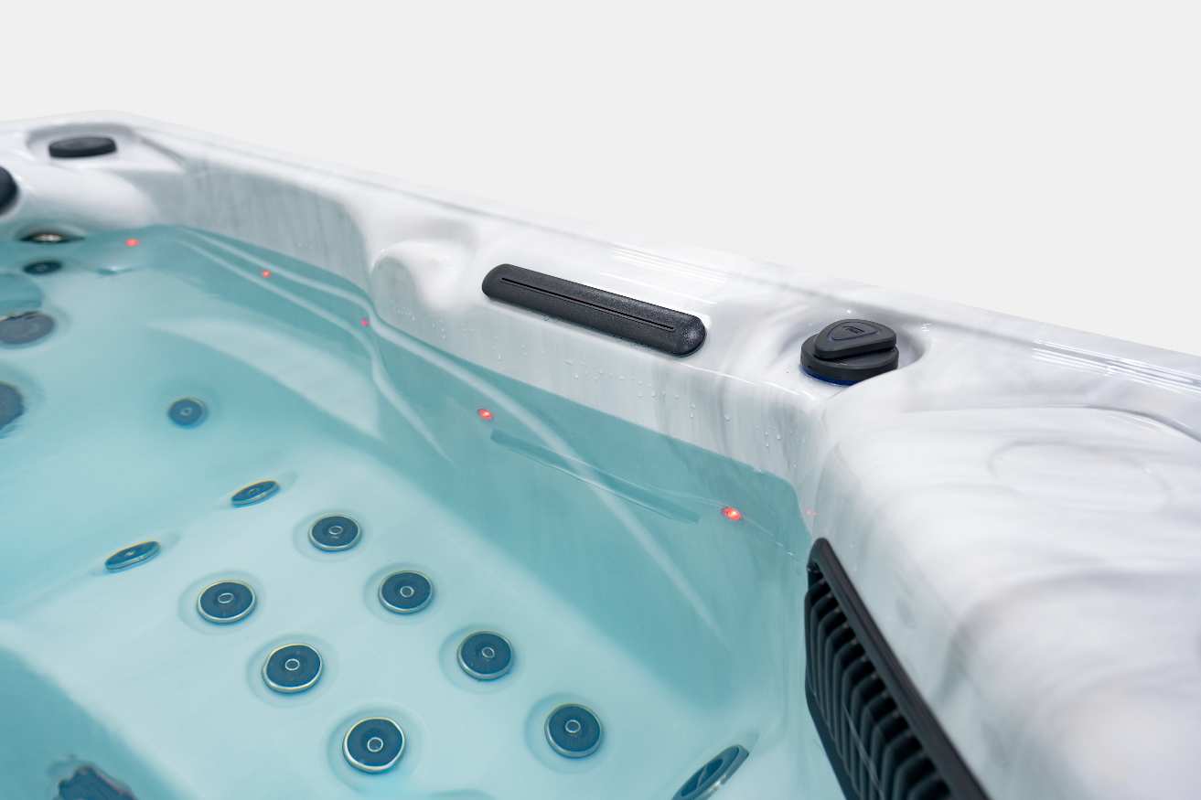 Spa Platinum Topaz — Jacuzzi compact 3 places, 64 jets, gamme Premium